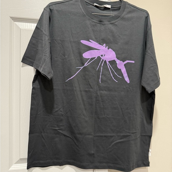Gray T-Shirt with Purple Graphic - Picture 13 of 14